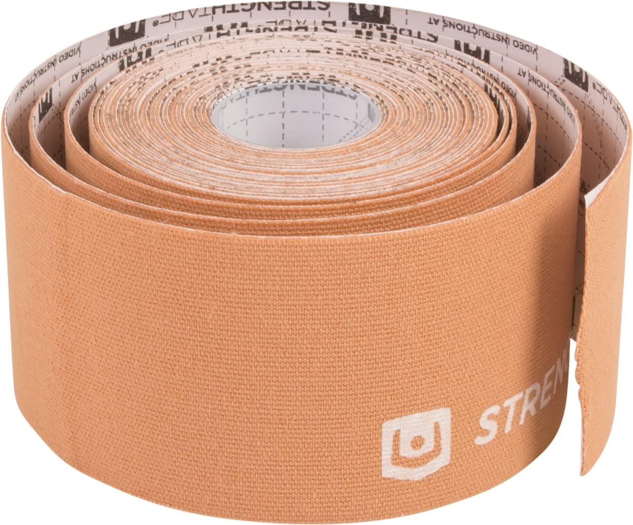 StrengthTape Kinesiology Tape, 35M Uncut Roll Beige