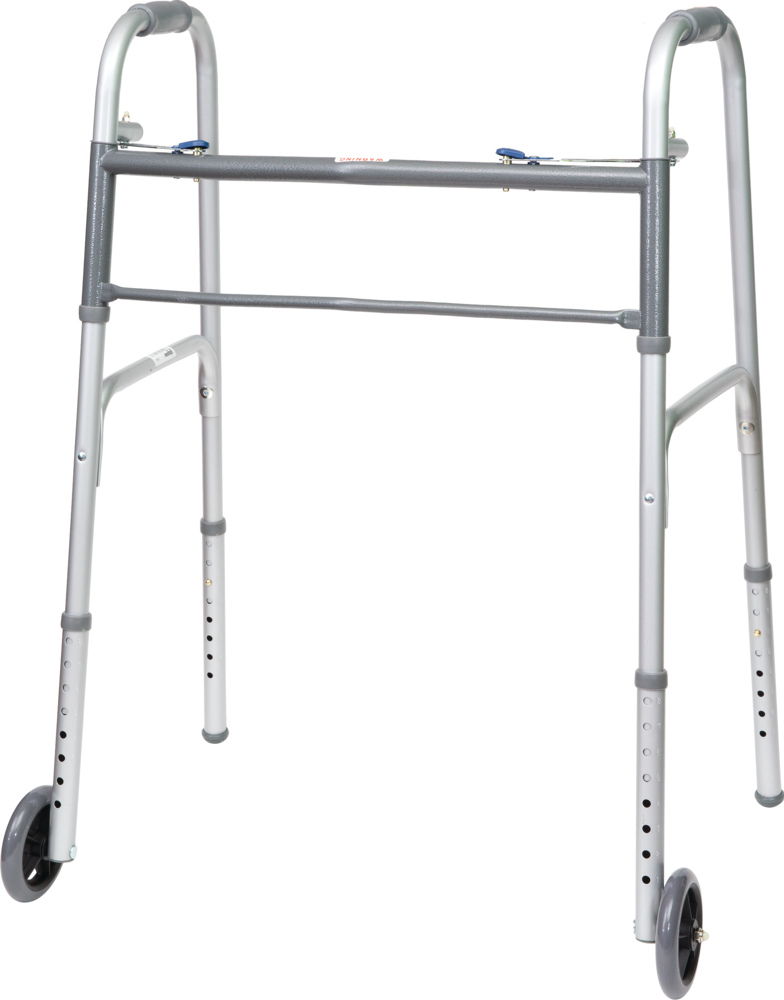 ProBasics Bariatric 2Button Walker with Wheels Compass Health Brands